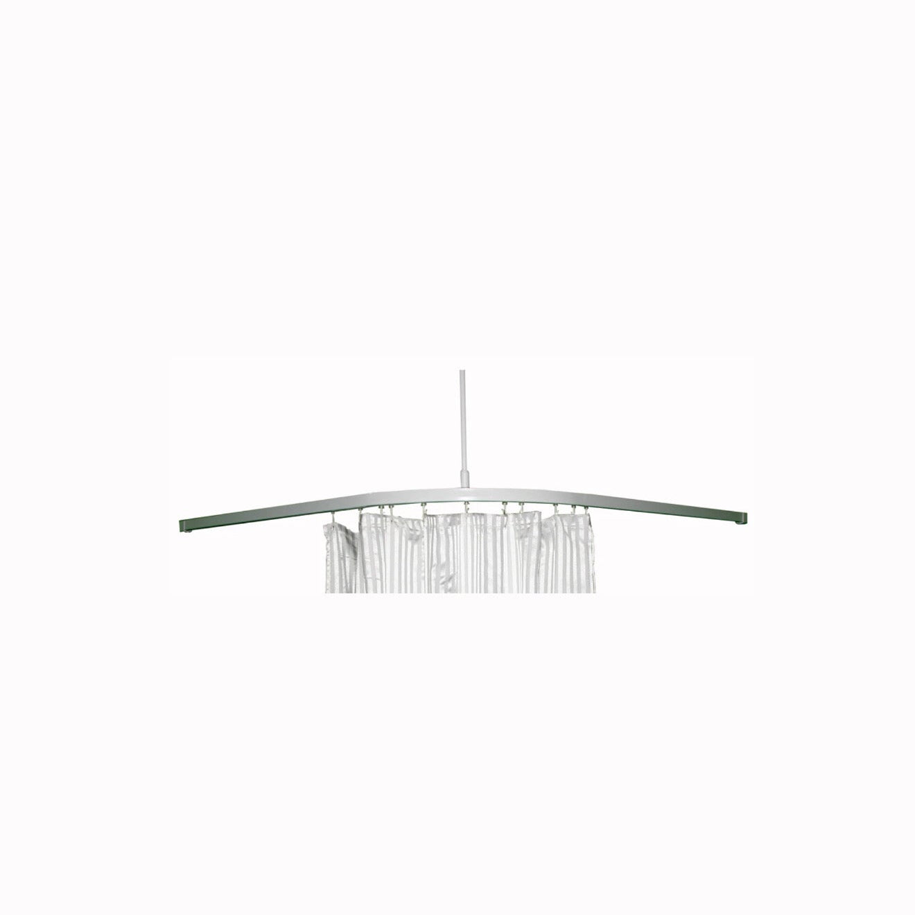 STH120 - Heavy Duty L-Shaped Shower Curtain Track Kit