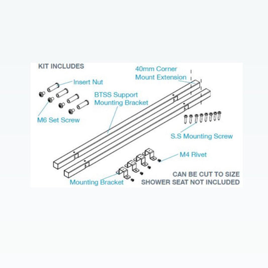 Home Assist Mounting Kit for Shower Seats