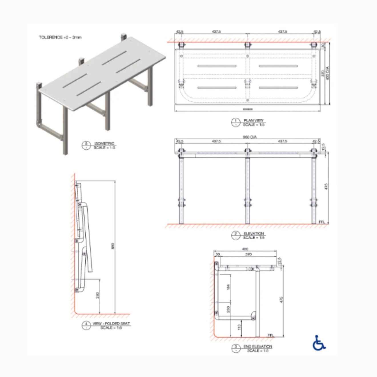 Folding Shower Seats
